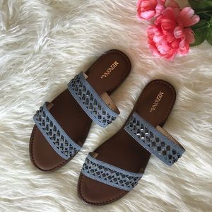 Merona Blue Sandals Size 8